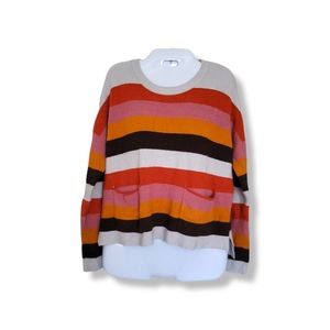 VICI | Multicolored Bold Stripe Long Sleeve Pullover Sweater (SIZE M)